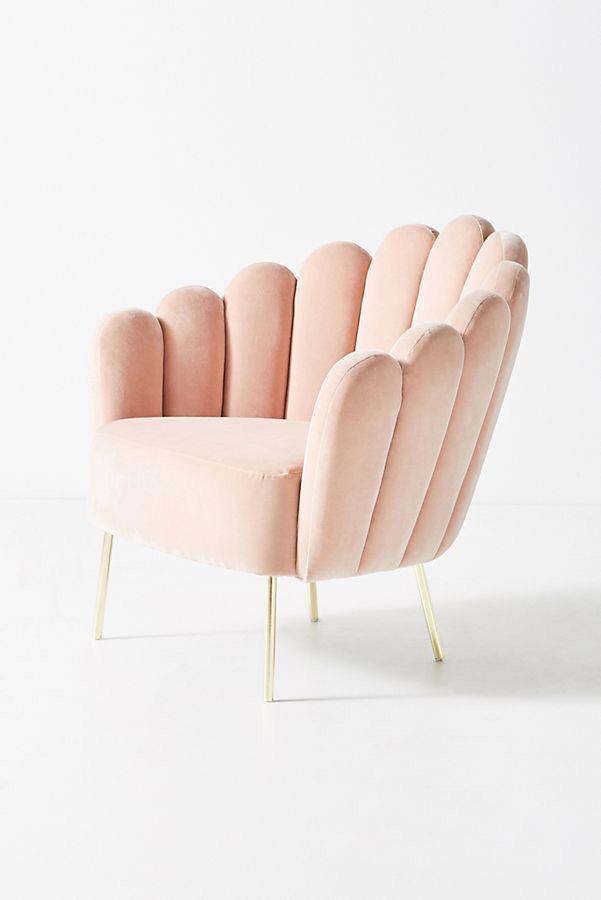 Sillón de un cuerpo modelo Angie en color rosa pastel, diseño moderno sin apoyabrazos, fabricado a medida por Tienda de Banquitos