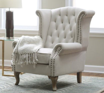Sillon de un cuerpo berger color crema