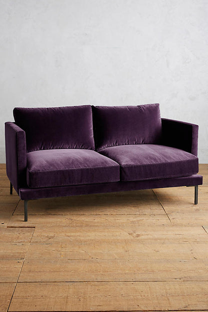 Sillon de dos cuerpos violeta oscuro