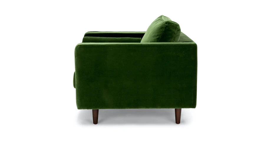 Sillón Bambú verde de un cuerpo, moderno y elegante, disponible con descuento por CyberMonday, 6 cuotas sin interés y stock limitado.