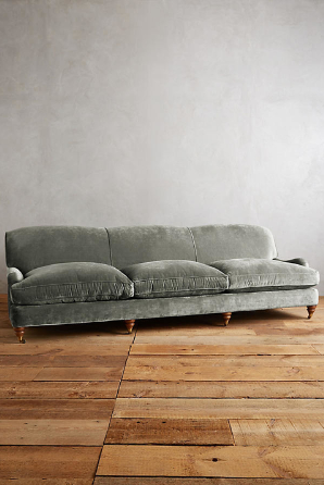 Sillón de tres cuerpos estilo vintage color gris