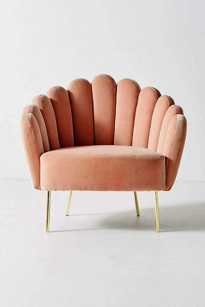 Sillón de un cuerpo modelo Angie en color naranja, diseño moderno sin apoyabrazos, fabricado a medida por Tienda de Banquitos