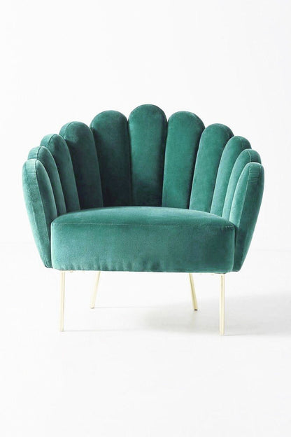 Sillón de un cuerpo modelo Angie en color petroleo, diseño moderno sin apoyabrazos, fabricado a medida por Tienda de Banquitos