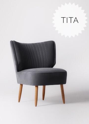 Sillon matero Tita color gris perla