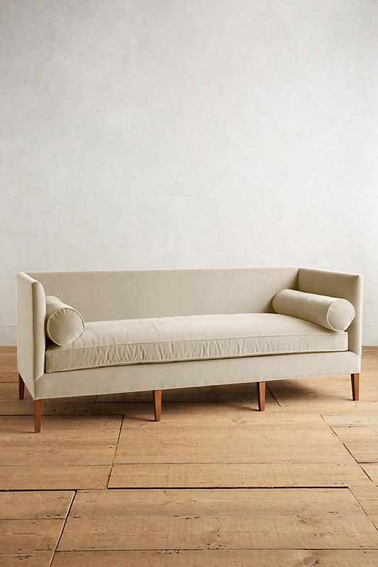 Sillón de dos cuerpos estilo moderno color crema 