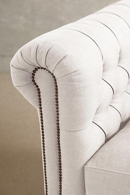 Sofá Chesterfield 2 o 3 cuerpos color blanco, vista 1 - Tienda de Banquitos