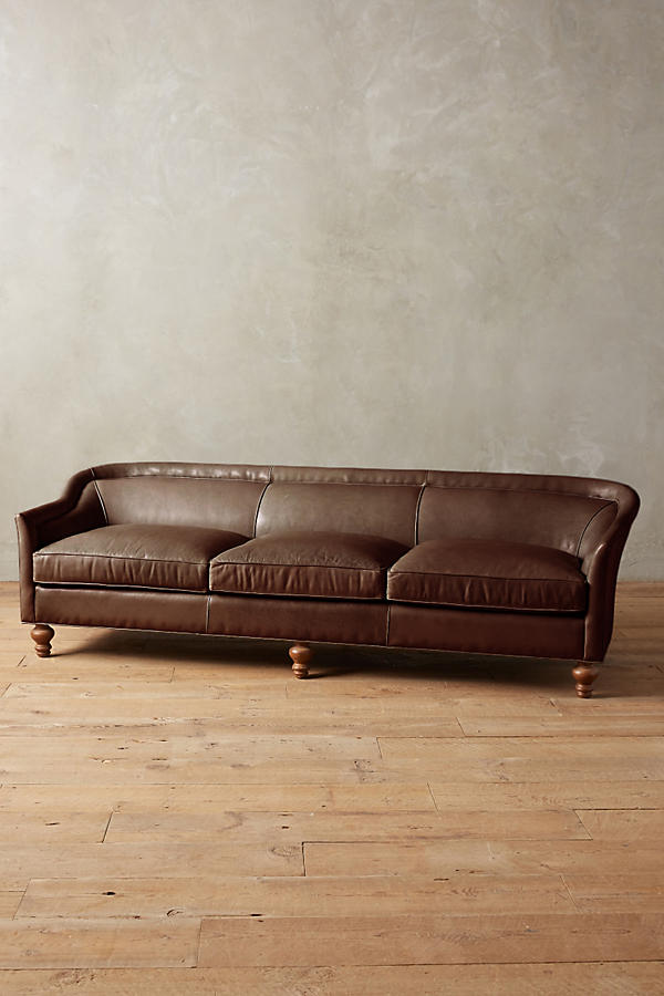 Sofá Grand Sofa tapizado en color marrón, estilo vintage - Tienda de Banquitos