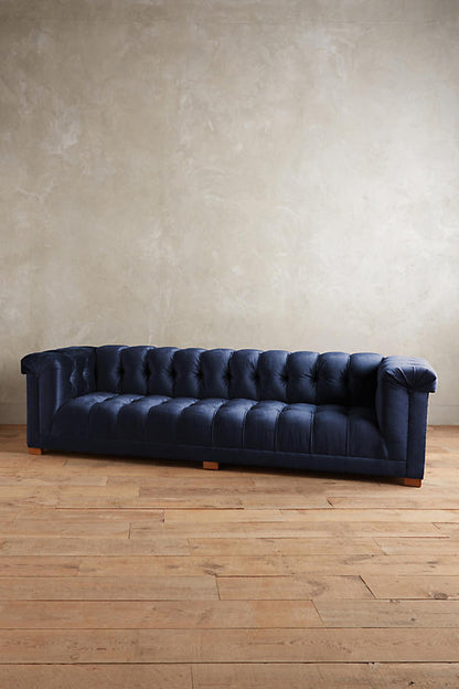 Sillon de tres cuerpos azul oscuro