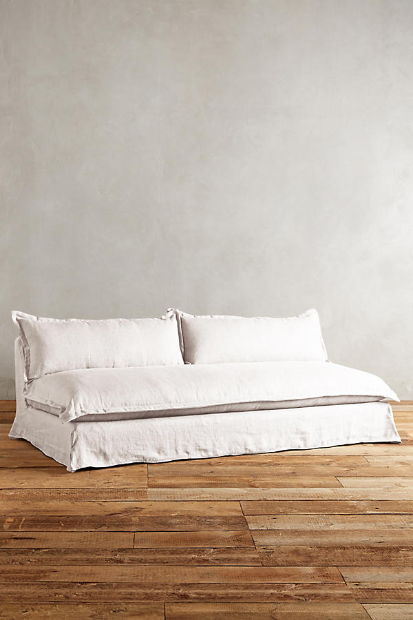 Sillón de dos cuerpos en Tussor color blanco 