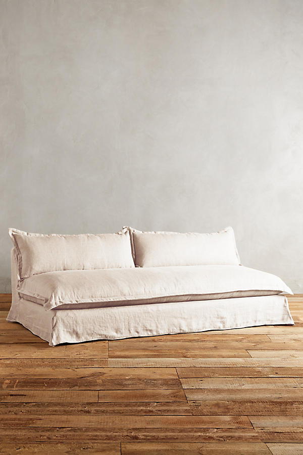 Sillón de dos cuerpos en Tussor color crema 