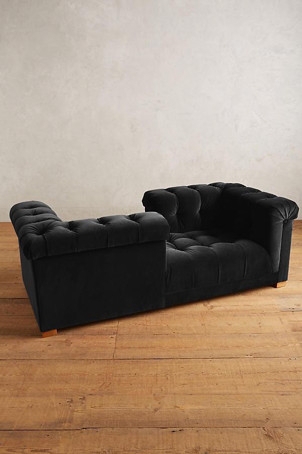 Sillón de dos cuerpos moderno color negro