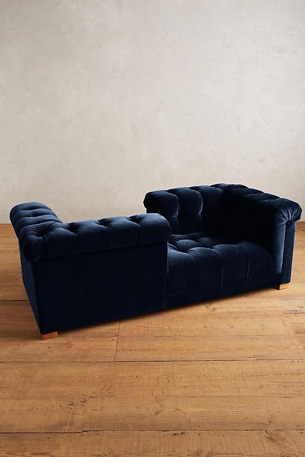 Sillón de dos cuerpos moderno color azul