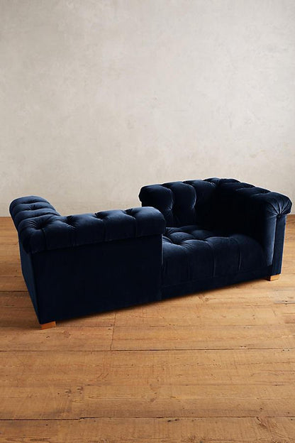 Sillón de dos cuerpos moderno color azul