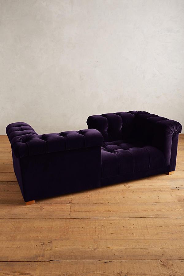 Sillón de dos cuerpos moderno color violeta
