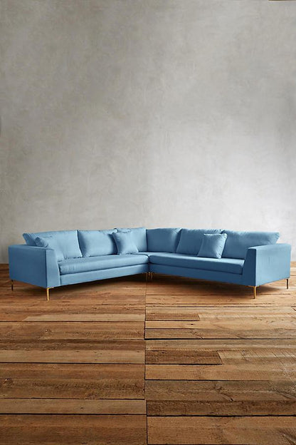 Sillon esquinero celeste