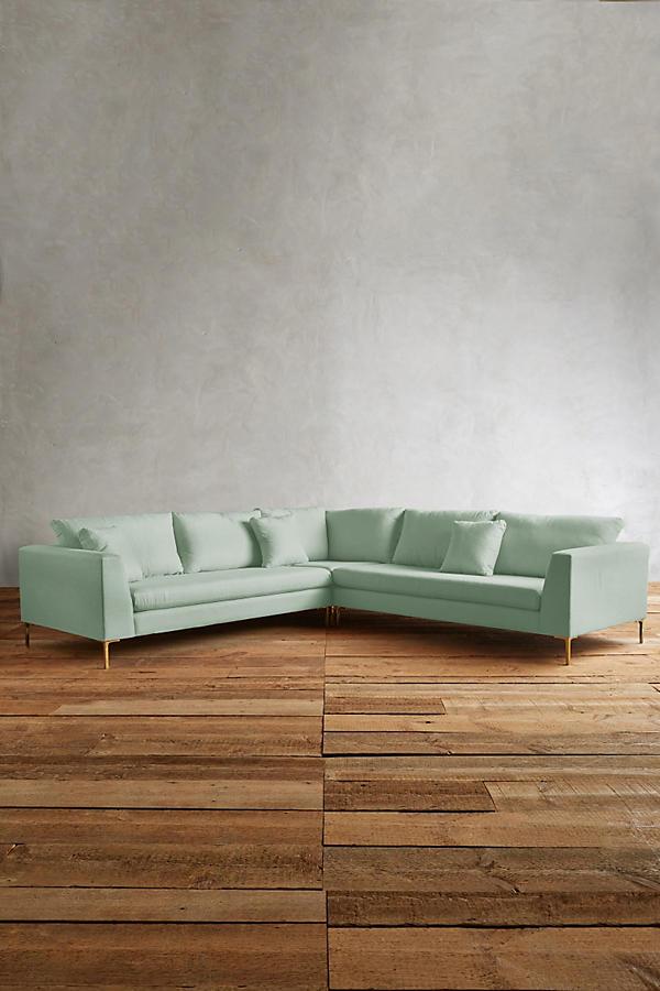 Sillon esquinero verde agua
