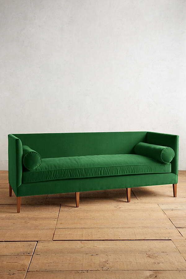 Sillón de dos cuerpos estilo moderno color verde