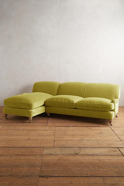 Sillon esquinero verde manzana 