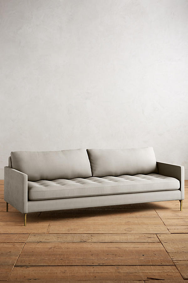 Sillón de dos cuerpos estilo moderno color gris claro 